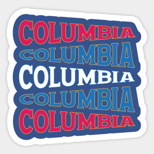 NATIONAL TEXT ART USA COLUMBIA Sticker